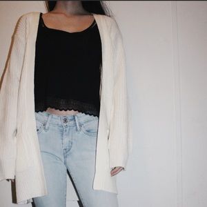 Forever 21 Knit Off-White Cardigan